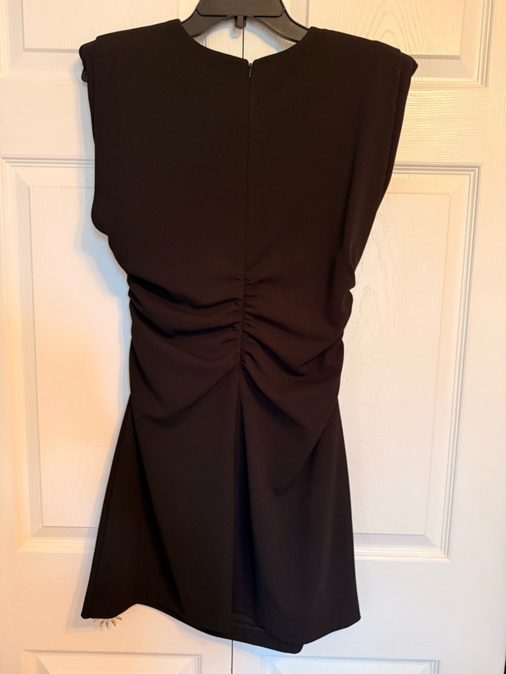 ANTONIO MELANI Black Ruched Mini Dress - Picture 3 of 3